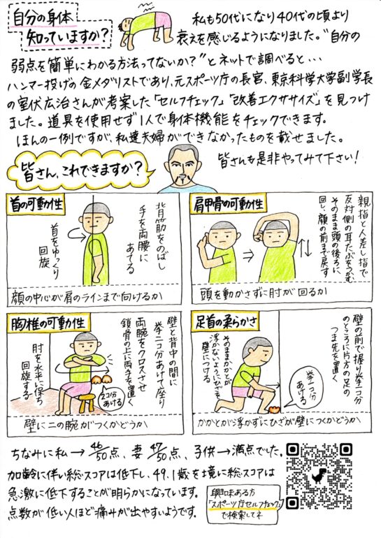 ニュースレター自分の身体知っていますか？